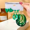 Exaggerated Shape Earrings 6-Piece Set Premium Geometric Light Luxury Earrings Earstuds Earrings Combination Jewelry Gift