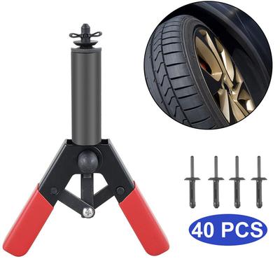 Kunststoffnietzang-Set Multifunktionale Poly-Nietzange Schnellset zum Befestigen von Türverkleidungen & Automobilverkleidungen 40 Stück POM-Nieten