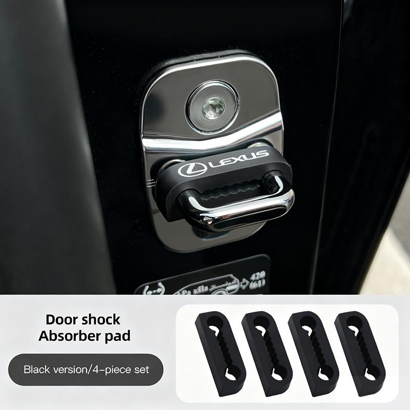 crdhnz1 4Pcs Car Door Lock Buckle Protective Cover Shock Absorber For Lexus Ct200h IS300h RX400h RX350 RC RX450h GS RX RX270 NX300h UX
