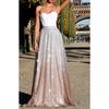 Women Sexy  Hot Stamping Strapless Sleeveless Long Party Elegant Dress