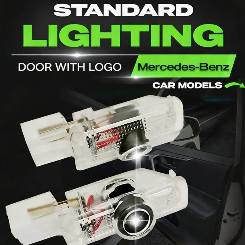 Led Car Door Logo Welcome Shadow Light Laser Projector Ghost Lamp For Benz R GL ML M Class X164 4MATIC R300 R320 ML300 ML500
