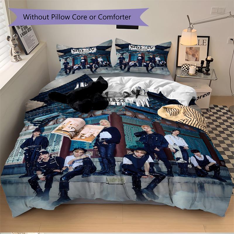 Kpop Group'S Traditional Fusion Print 3Pcs Bedding Setduvet Cover With 2 Bedropillowcase Home Birthday Gift