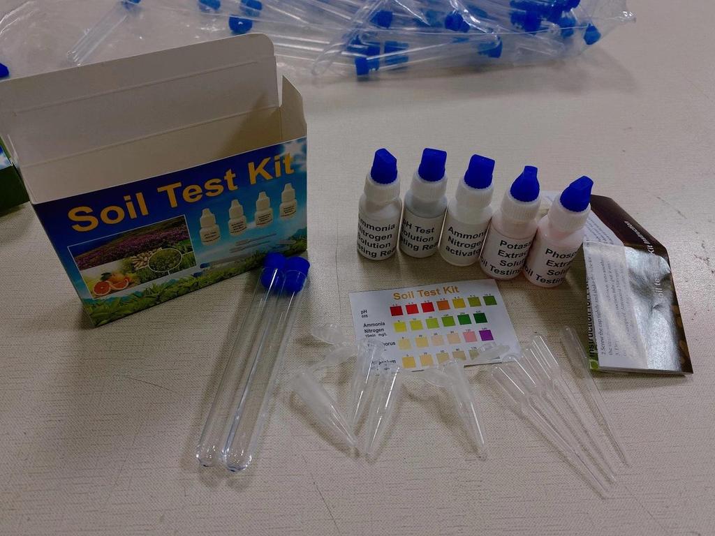 Accurate Soil Testing Reagent for Ammonia, Nitrogen, pH, Phosphorus, and Potassium Detection