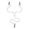 Stainless Steel Metal Chain Nipple Milk Clips Breast Clip Sex Nipple Clamps Sex Toys Butterfly Style For Couples