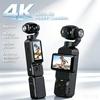 4K Ручний Стабілізатор Камера для Екшн-Зйомки HD 180° Обертова Лінза Анти-тремтіння Кишенькова Камера для Влогів з Підсвіткою для Активного Відпочинку