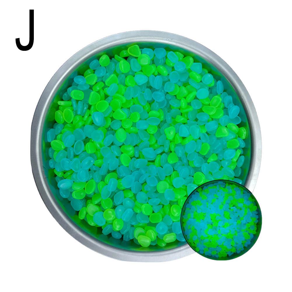50Pcs Luminous Stones Fish Tank Aquarium Ornament Glow In The Dark Pebbles Outdoor Yard Lawn Path Walkways Decorations