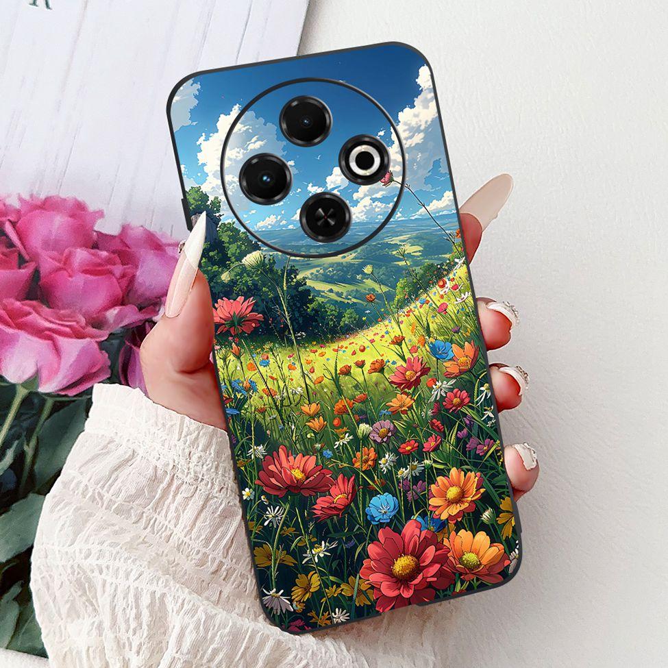 For Tecno Spark 30C 4G kl5 kl5n 5G KL8H Back Cover For Tecno Spark 30C Case Fashion Luxury Silicone Cute Cat Shockproof Painted