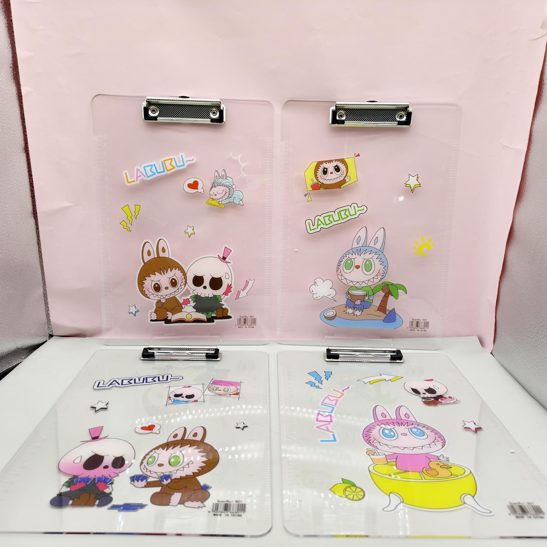 Hatsune Miku A4 Acrylic Writing Mat: Anime-Themed, Transparent, Student-Friendly, High-Quality Board Clip.