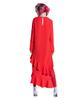 Greedius Red Ruffle Dress