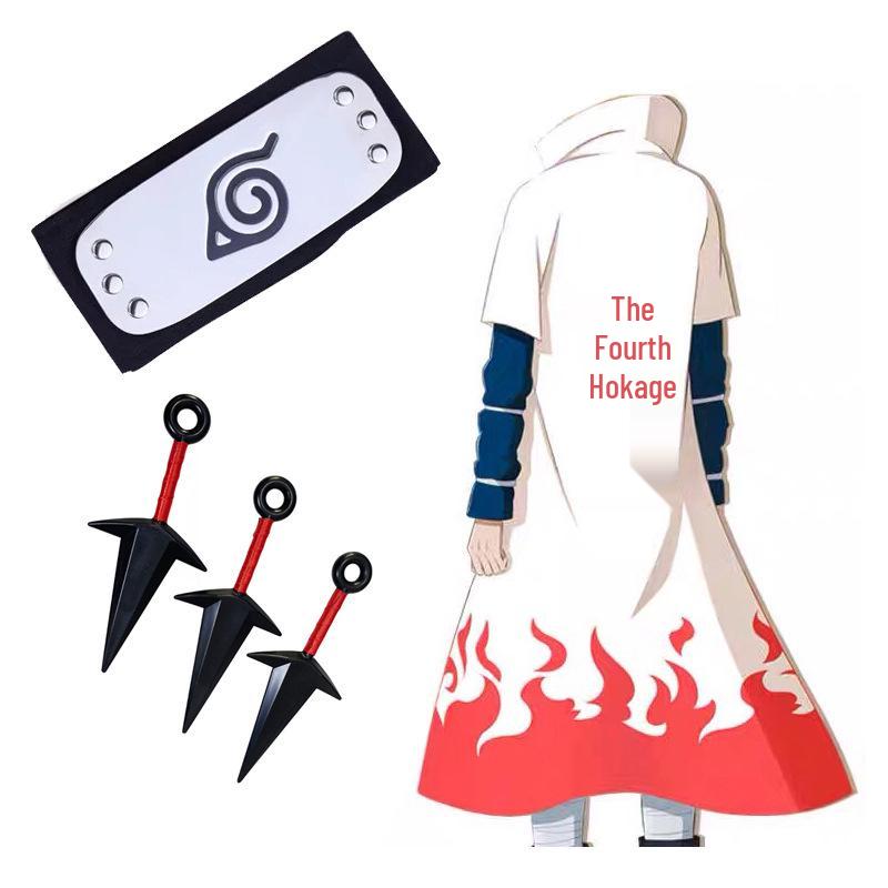 Minato Namikaze Akatsuki Outfit: Naruto Vierter Hokage Cosplay Trenchcoat