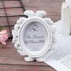 Floral Photo Frame Elliptical Picture Frame Small Baroque Photo Holder Desktop Picture Frame Wedding Decor Wedding Gift 3 Colors