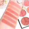 Six- Blush Plate Girl's Heart Waterproof Matte Pearl Multi- Nude Makeup Natural Grooming Students