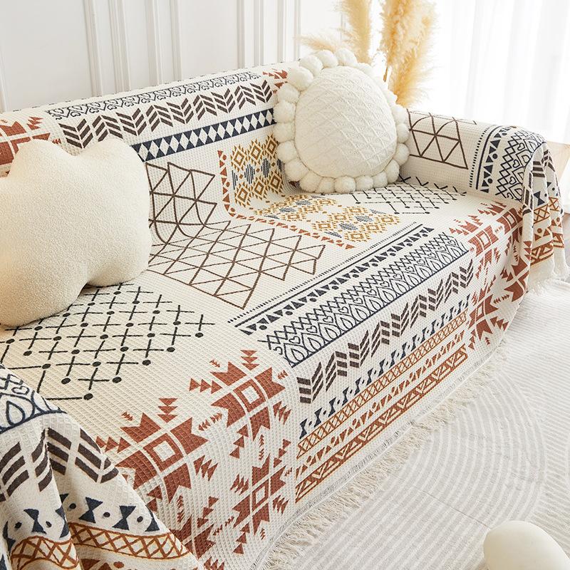 Chenille Sofa Towel Cover Cloth All-Inclusive Universal Four Seasons Universal Simple Sofa Cushion Cover Non-Slip Cover Blanket Anti-Scratching