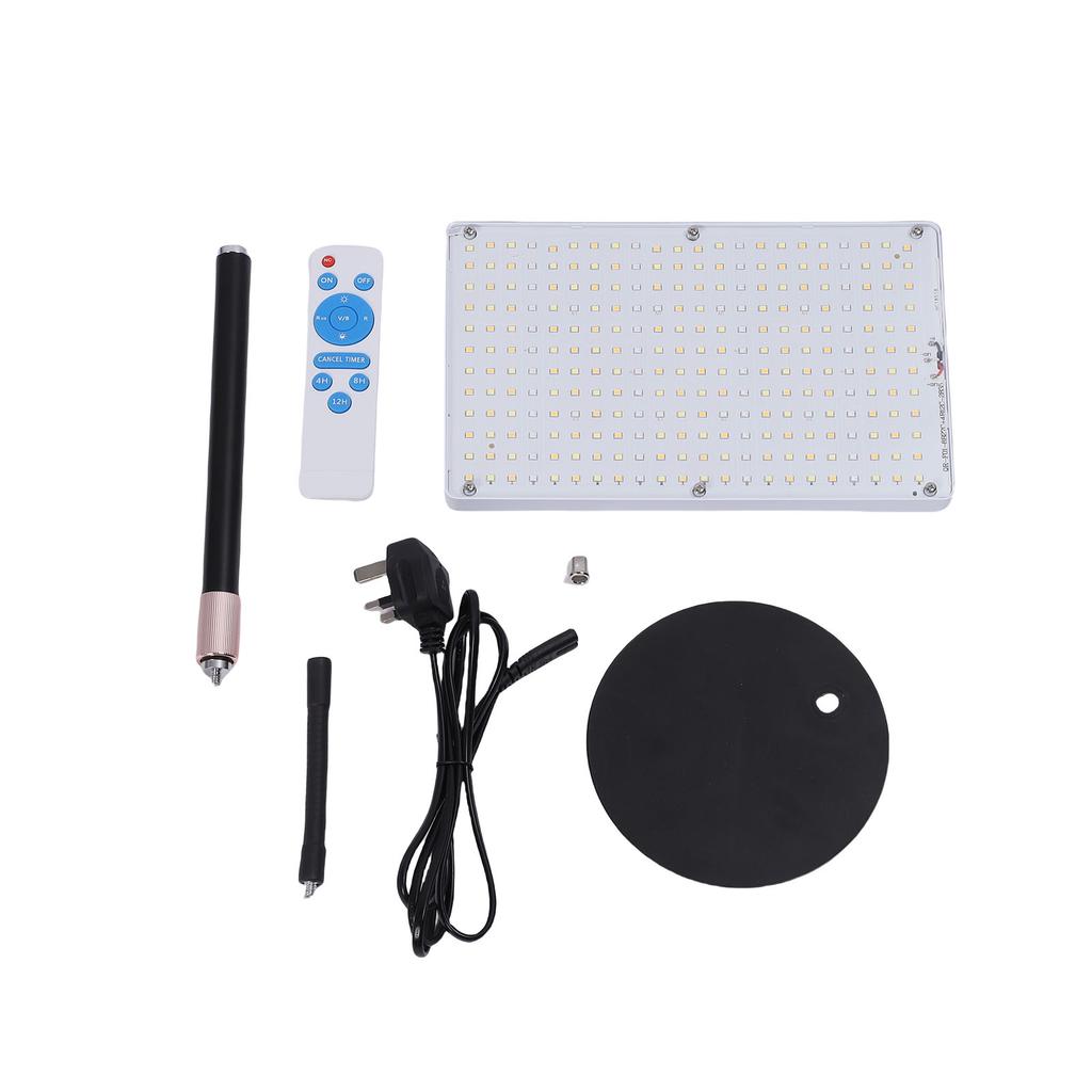 LED Plant Grow Light Water Proof Dimmable Height Adjustable Standing Grow Light with Auto Timer Base for Vegetable
