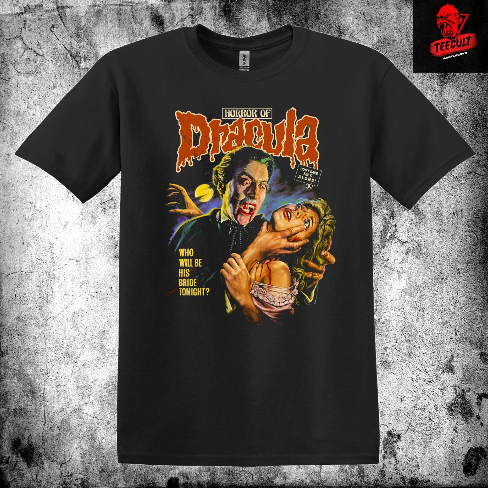 Men s and Women s T-shirts Horror of Dracula (1943) Retro Horror Movie Unisex Cotton XL