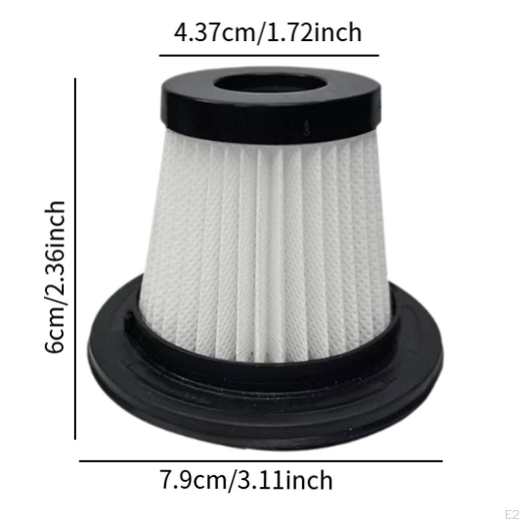 8 Stück Staubsaugerfilter Ersatz Gefalteter Typ Reinigungszubehör Küchenaufsatz Ersatzteil Auto