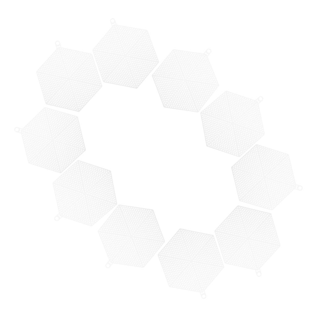 18Pcs White Plastic Mesh Sheets Embroidery Grid DIY Yarn Craft Canvas for Cross Stitch Knitting Projects Plastic Mesh Sheets