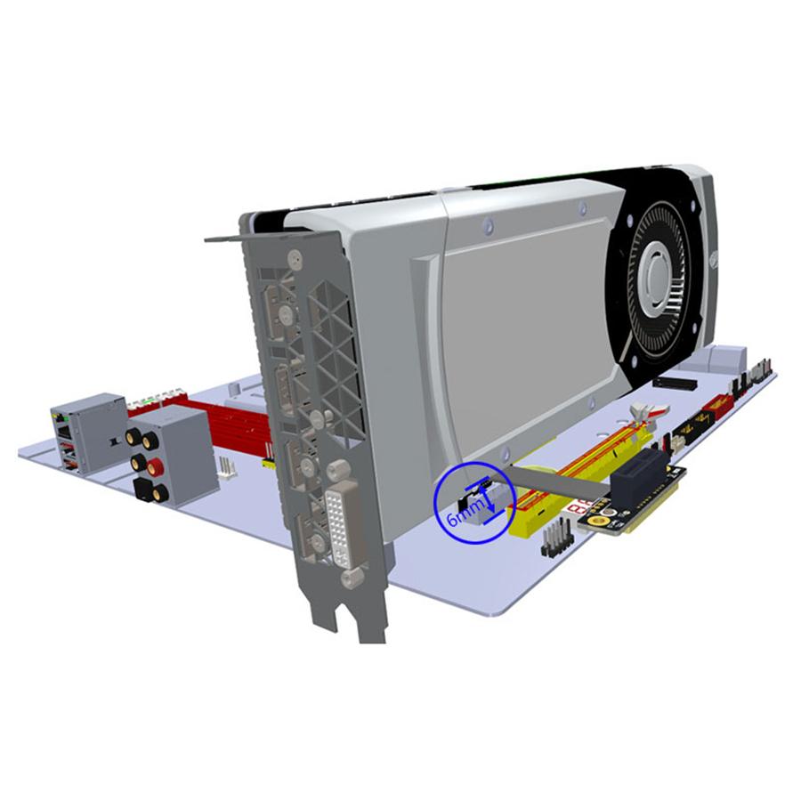 PCIE X1 Riser Cable Dual 90 Degree Right Angle PCIe 3.0 X1 To X1 Extension Cable 8Gbps PCI Express 1x Riser Card Ribbon Extender