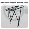 Universal Bike Cargo Rack with Mounting Hardware Sturdy Rear Carrier