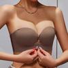 Push Up Straless Bra Women Front Closure Bras Sexy Underwear Soft Wireless Brassiere Non-Slip Bralette Solid Color Ladies Lingerie