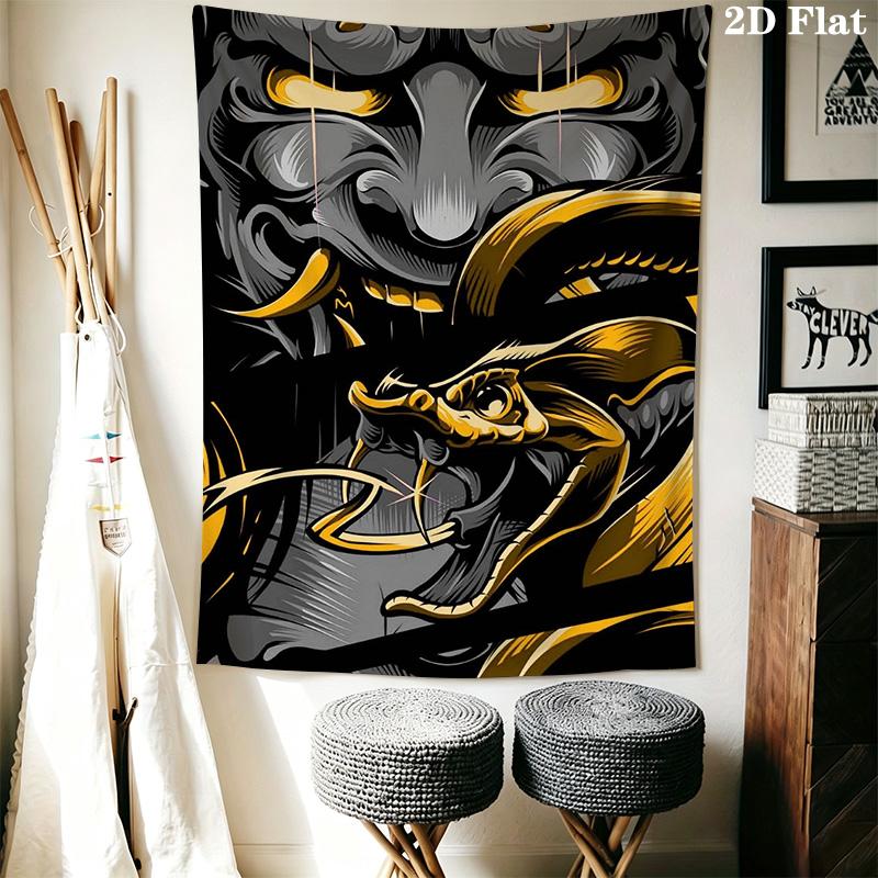Snake and ghost Pattern Home Decor Tapestry, Wall Hanging, Decorative RV Wall Cloth.MGT0918481