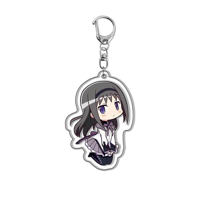 Anime Acrylic Keychain Puella Magi Madoka Magica Character Pendant Keyring for Bag Cosplay Gifts