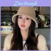 Minimalist Winter Fisherman Hat For Women With Wide Brim And Knit Texture