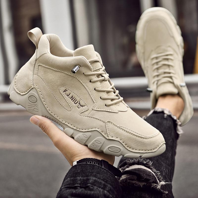 38-46 Herren Rutschfest Abriebfest Mode Lässige Lederschuhe Low Top Lederschuhe Outdoor Herren Winterstiefel