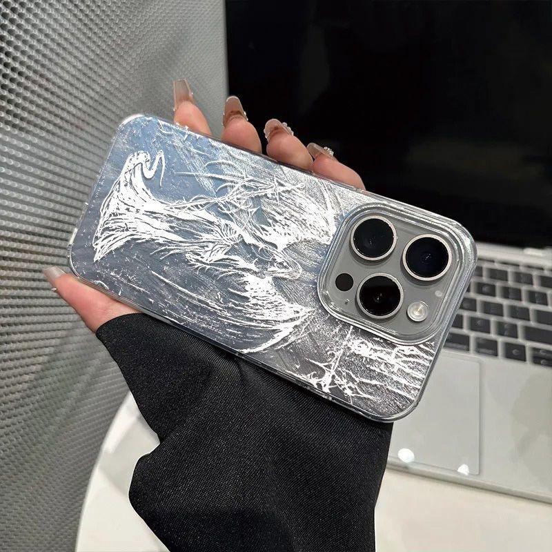 Fashionable Gothic Style Sculpture Phone Case For IPhone 17 16 15 14 13 12 11 Pro Max Plus Protective Cover Durable Shell