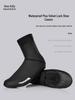 Men's Fleece-Lined Winter Cycling Shoe Covers - Warm, Windproof & Waterproof for Mountain and Road Biking