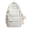 Cute Bear Print Backpack for Girls Teenagers Large Capacity School Bag Lightweight Student Rucksack