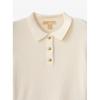 Michael Kors Woven Polo Midi Dress Bone Jf683nc5zv110