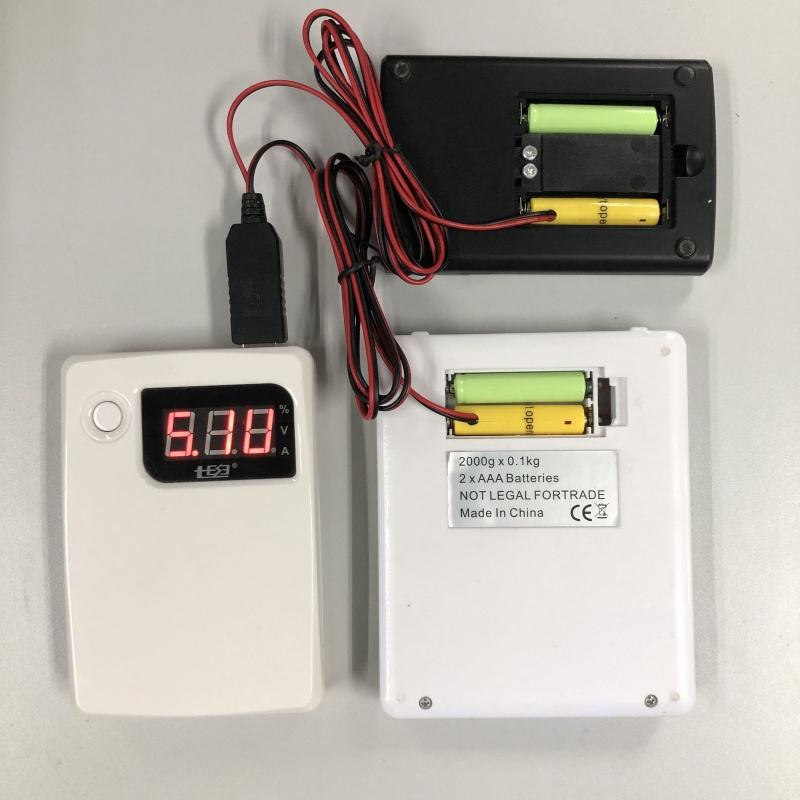 Universal 1m Dual LR03 Battery Eliminator US Plug Power Supply Adapter Replace 2x 1.5V AA AAA Battery for LED Light Toys