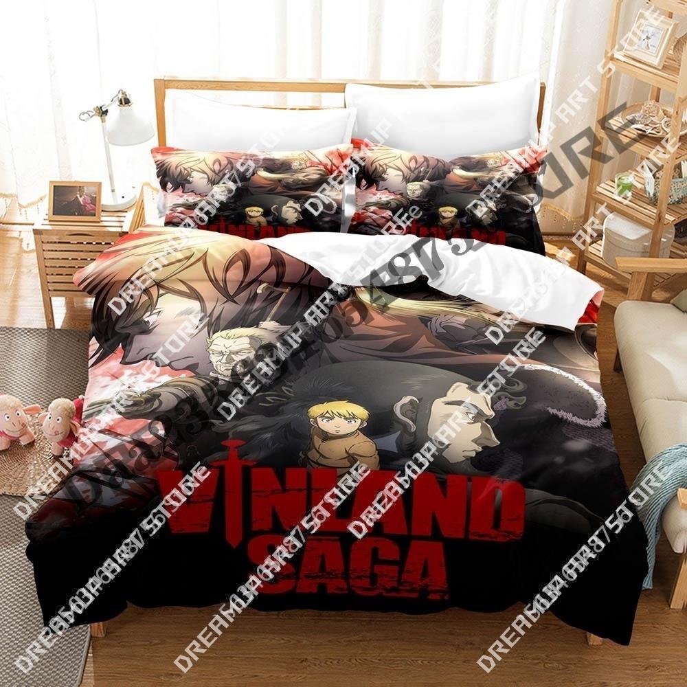 3D Print VINLAND SAGA Bedding Set Single Twin Full Queen King Size Bed Set Aldult Kid Bedroom Duvetcover Sets 3D Anime