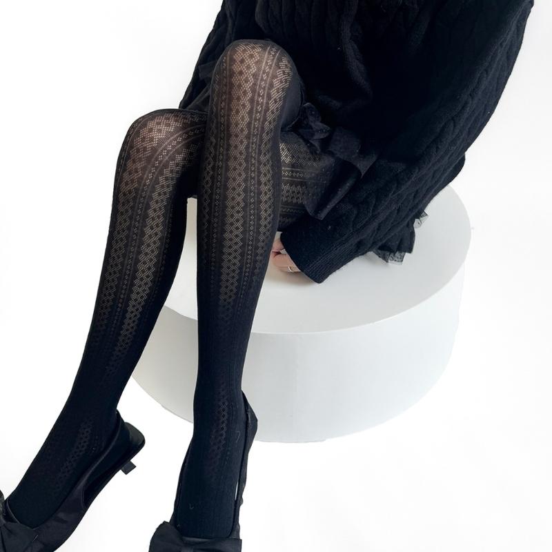 Women Cotton  Tights Long Stockings Fashion Spring Autumn Pantyhose High Elastic Female Girls Tights