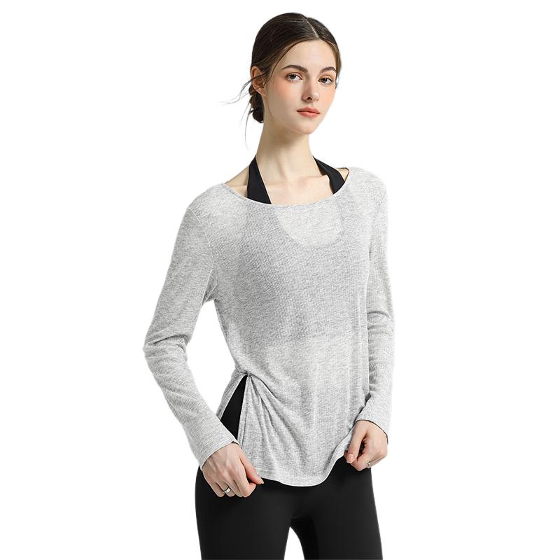 YOUYOU Women s Long Sleeve Yoga Cover-up Top S