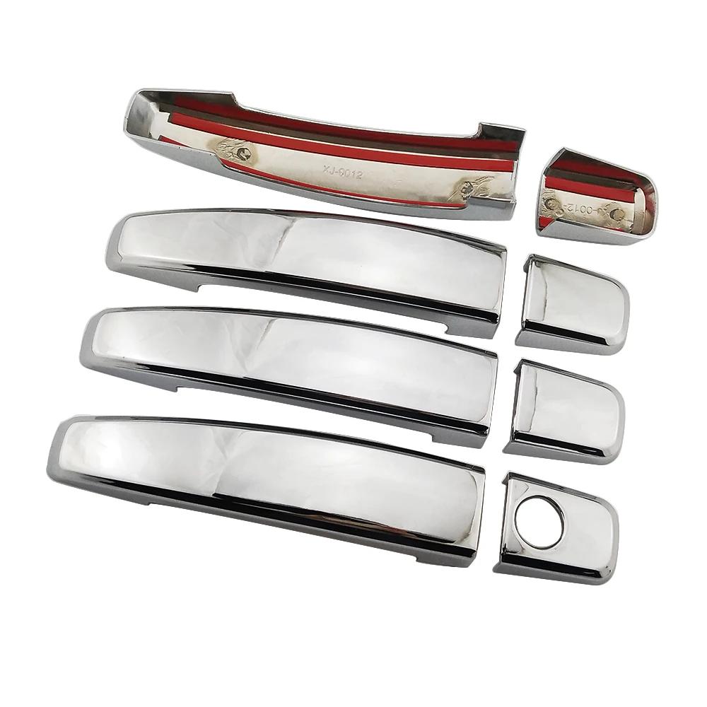 For Opel Vectra C 2002-2009 Carbon Fiber Color Modify Refit Chrome Door Handle Cover Decoration Trim Protection Sticker