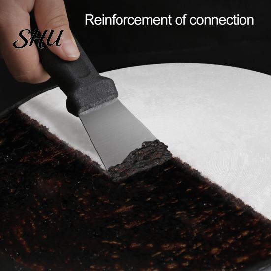 Multifunctional Cleaning Tool Scraper High Strength Ergonomic Handle Wear Resistant Super Sharp Compact Size Metal Stove Remove Rust Stainless-Steel