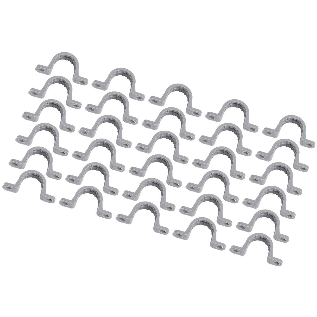 30PCS Electrical Conduit Strap Clamp 1 2 Inch 2 Holes PVC Pipe Mounting Bracket for Electrical Engineering