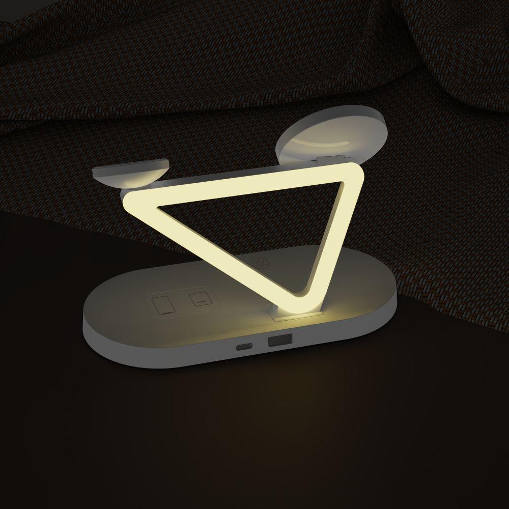 Tech-Protect Qi15W-A41 3In1 Magnetic Magsafe Wireless Charger White