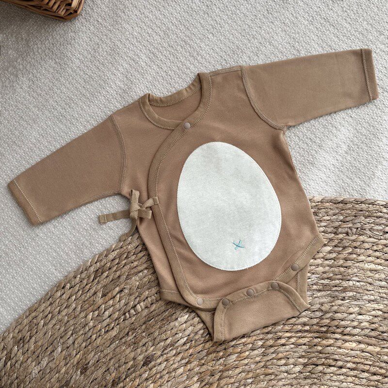 

For Many Newborns, Hamburger-Themed Full-Month Romper, Spring Newborn Baby Triangle Romper, One-Piece Crawling Outfit Jerry s Diaper 66 cm(Within 7.5kg)