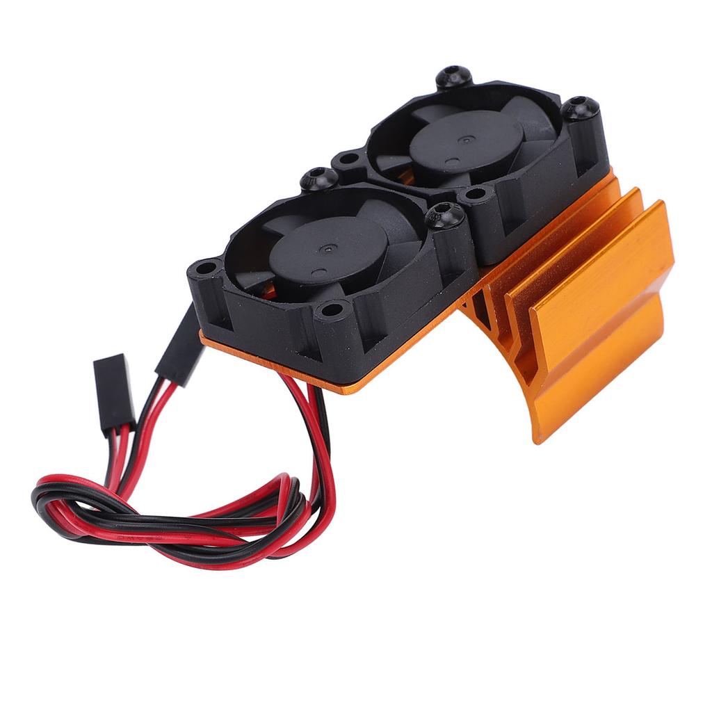 ESC Cooling Fan and Motor Dual Fan Set Aluminum Plastic Fan Set for Slash 4x4 for Stampede 4x4 for