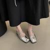 2026 Neue Frühjahrs-Damen Mary Jane Schuhe mit eckiger Spitze, Outdoor-Komfort, Schuhe mit weicher Sohle, Elegante Damen-Flats für Kleider