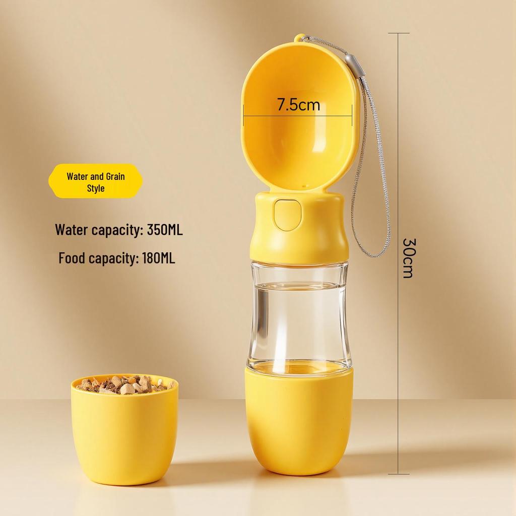 Portable Pet Companion: Leak-Proof Outdoor Water & Food Feeder for Dogs
