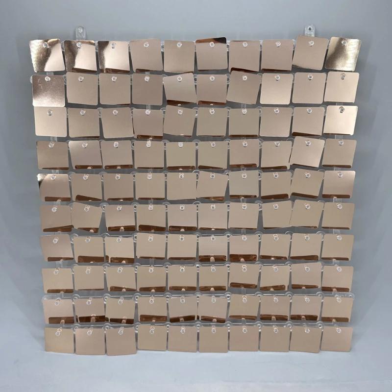 

3D Sequin Panel Backdrop 30x30cm Shimmer Wall Backdrop Art Wall Backgroud Cloth Wedding Birthday Party Backdrop Decor 12pcs