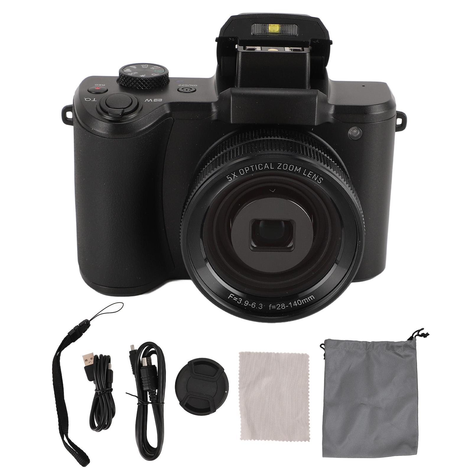 

Цифрова камера 5K Багатофункціональна камера високої чіткості 64MP для відеоблогерів 3,2-дюймовий дисплей 6 осей