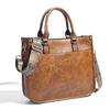 Retro Bags New Women's Handbags Commuter Soft Leather Large Capacity Messenger Bag Shoulder Tote Bag