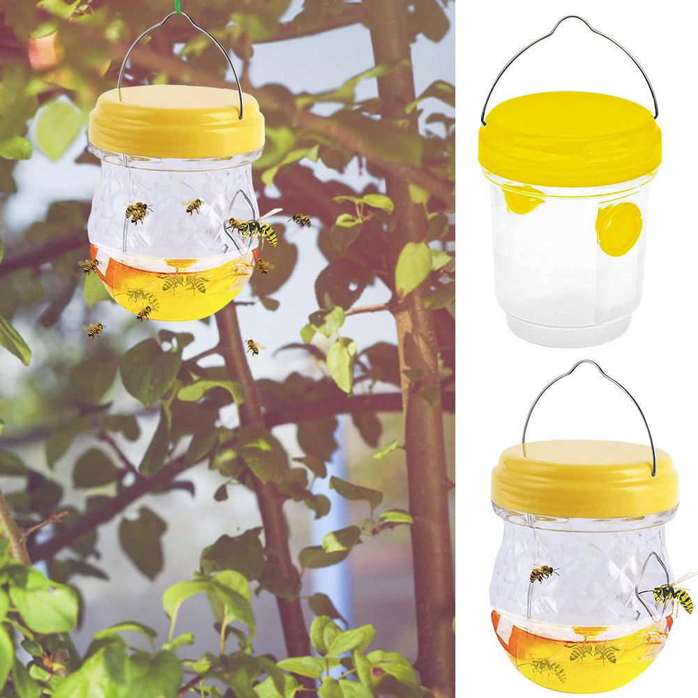 1-10pcs Insect Hornet Hanging Trap Reusable Non-toxic Pest Control Cather Yellow Fruitfly Trap For Home Farm Garden Supplies