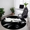 1PC The Witcher Office Round Area Rug, Indoor Mat Suitable For Office, Under Office Chairs Bedroom Living Room Home Decor DT1212091