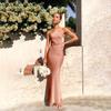 2024 Spring/Summer Sexy Solid Color Sleeveless Backless Slim Dress for Women